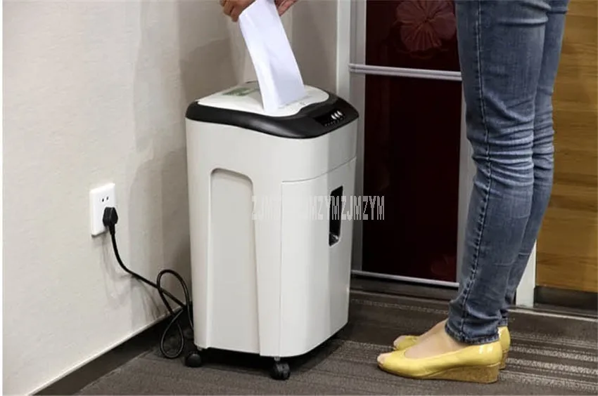 19L A4 Size Office Automatic Electric Paper Shredder Shredding Effect 3x9mm No Noise Electric CD Card Paper Crush Shredder 9926