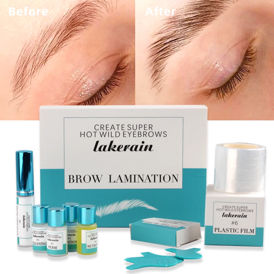 

Brow Lamination Kit Eyebrow Styling Safe Perm Eyebrow Set Semi-pernament Curling Brow Home Use Salon Brow Lift Perming