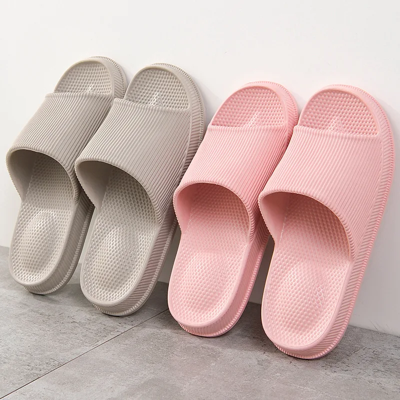 

Women Home Slippers Casual Summer Women Plastic Slippers EVA Lightweight Unisex Massage Bathroom Flip Flops Slides Household