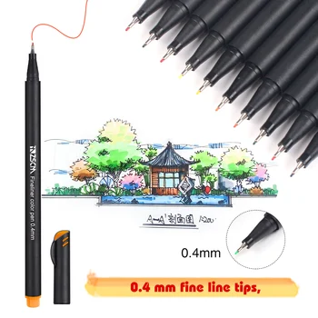 

Art Markers FineLiner Sketch Needle Hand Drawing Water-Based Graffiti 24 Colors Fine Line Hook Drawing Pen School Art Supplies
