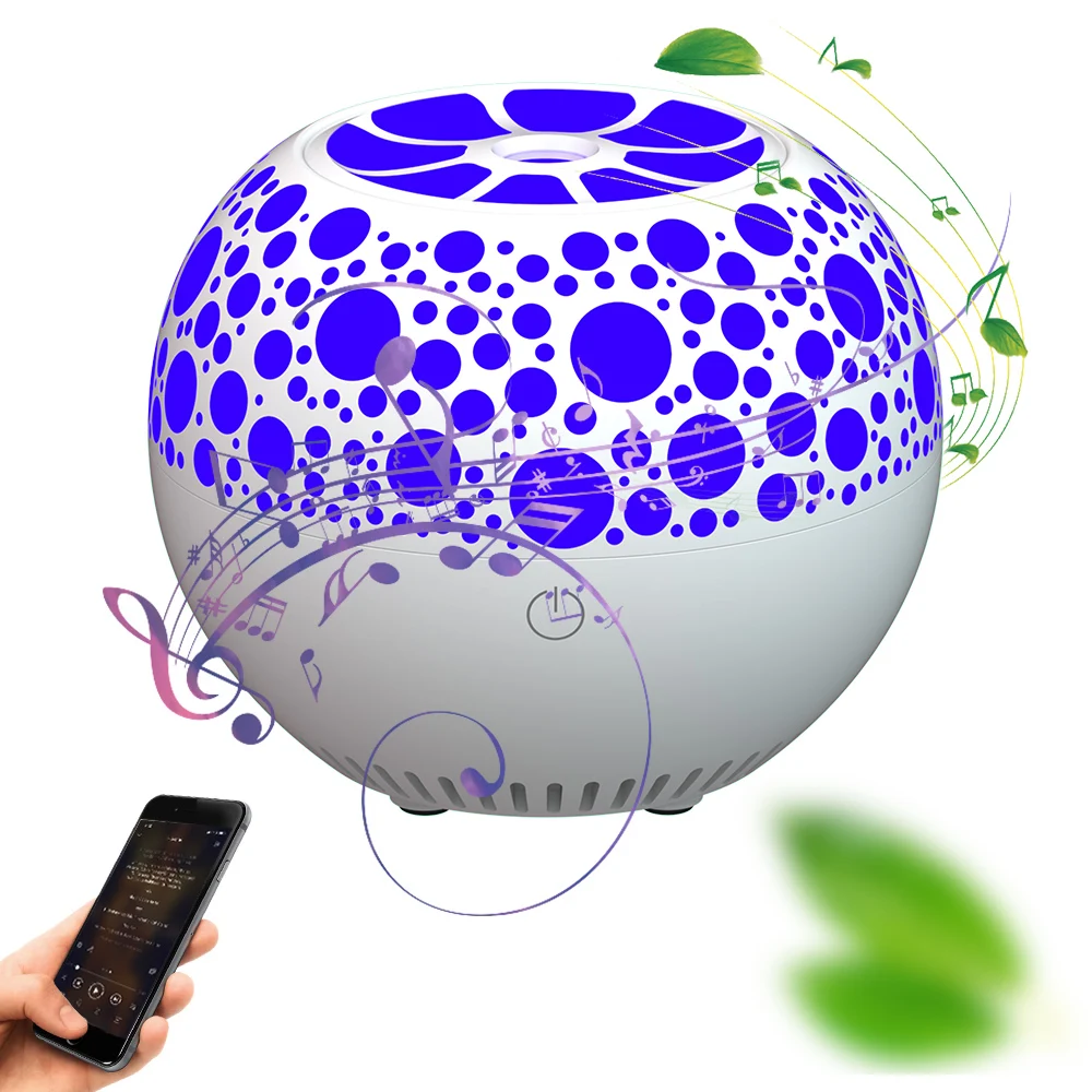 

USB Wireless Bluetooth Night Light Speakers Smart Creative Multi-Function Bass Aromatherapy Adjustable Color Light Gifts