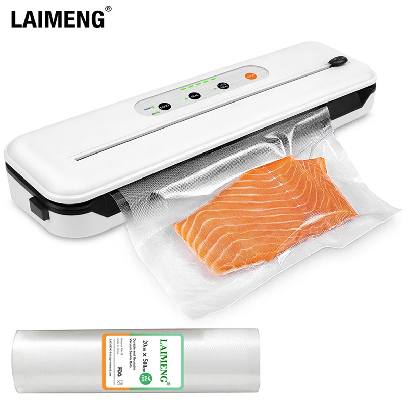 

LAIMENG New Vacuum Packing Machine with Cutter For Food Storage with Vacuum bags Vacuum roll S278