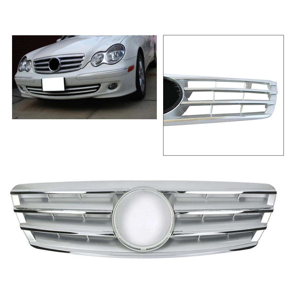 Автомобильная решетка гриль для Mercedes Benz C класса W203 C280 C320 C240 C200 W204 C180 C260 C63 2000 2001 2002