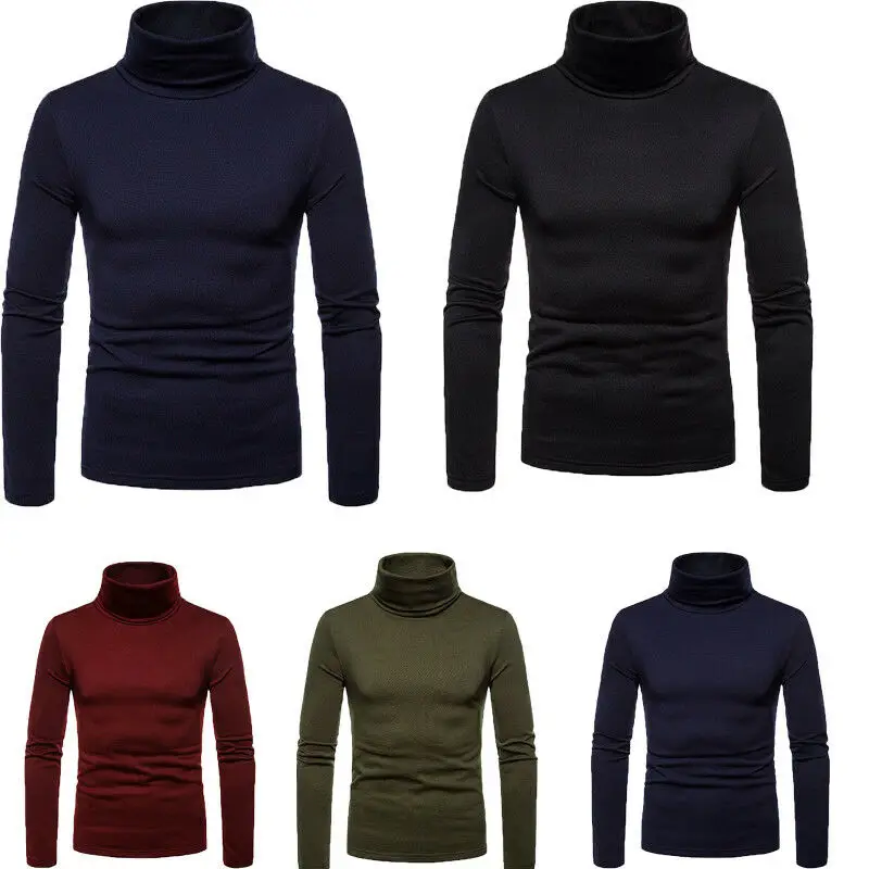 Roll Pullover Turtleneck Thermal Kapas 