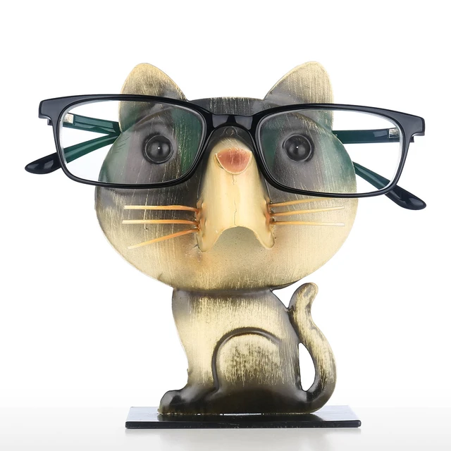 Tooarts Cat Shaped Eyeglass Rack Glasses Eyewear Holder Animal