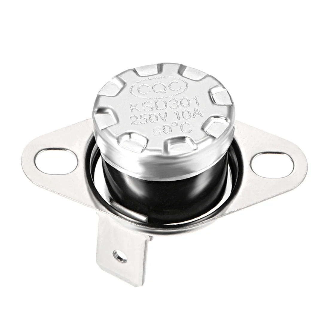 Uxcell 5 шт. переключатель контроля температуры KSD301 40 °C-150 °C термостат 250V 10A нормально закрытый прямоугольный штырь большой емкости