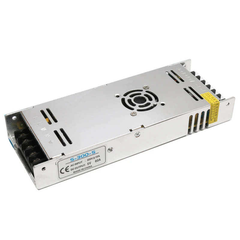5V 60A ультратонкий импульсный источник питания коммуникационное оборудование светодиодный дисплей Источник питания 300W импульсный источник питания