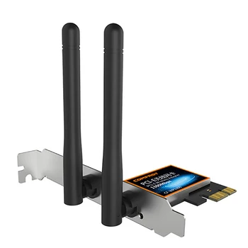 

1300Mbps 2.4/5.8GHz PCIE WiFi Wireless Networking Adapter LAN Card Desktop Built - In Network Card