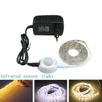

12V Dc Sensing Light Belt Waterproof LED Light Strip Smart Body Infrared Sense Light Bed Bottom Light Cabinet Light
