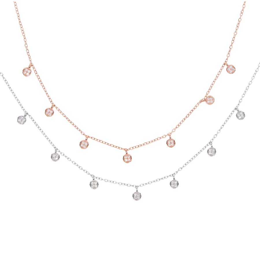 Collares Collier Высокое Качество Модные женские ювелирные изделия Настоящее серебро 925