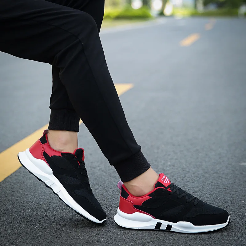 

2019 Spring New Style Students Korean-style Trend Casual Sports Shoes Mesh Running Shoe Versatile MEN'S SHOES