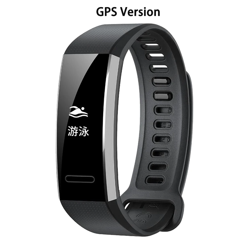 GPS black Huawei Band 2 Pro все-в-одном трекер активности умный фитнес-браслет Мульти-спортивный режим монитор сердечного ритма во время сна 5ATM - Цвет: GPS black