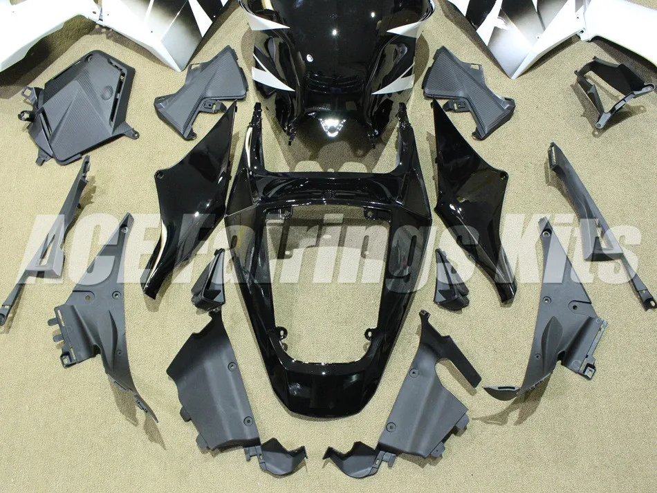 Инъекций ABS Полный комплект обтекателя подходит для Honda CBR600RR 13, 14, 15, 16, 17, F5 2013 Обтекатели женский костюм из двух вещей черно-белый