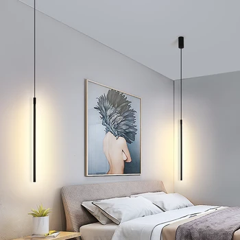 

Nordic LED Pendant Lights Home Bedroom Decoration Bedside Pendant Lamps Living Room Lamp Loft Hang Lamp LED Bulbs Cord Pendant