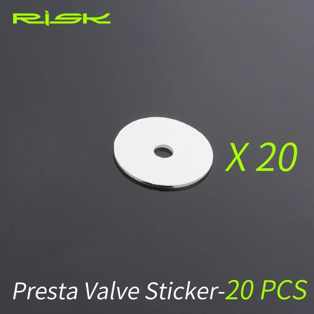 20pcs bicycle presta valve protection sticker for bike presta tubeless valve bicycle valve sticker