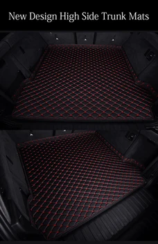 

Custom make Hight side Car trunk mats cargo Liner for Audi Q3 Q5 Q7 A4 A6 A7 A8 8l 6D heavy duty all weather car styling rugs ca