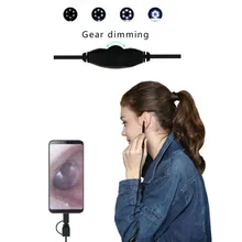 Эндоскоп для очистки ушей 3 в 1 для Android type-C/USB светодиодный Инспекционная камера