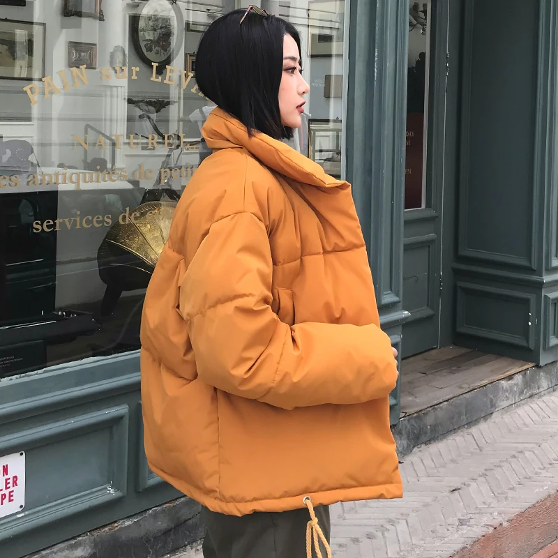 Осенне-зимняя женская куртка, пальто, модная женская зимняя куртка со стоячим воротником, Женская парка, теплая Повседневная куртка размера плюс