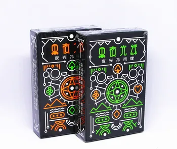 

Dark Night Light Fluorescent Playing Cards Professional Chess Poker Cards Darts Intellectual Game for Children Adult