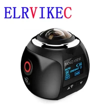 Экшн-камера ELRVIKEC 4K 360 с Wi-Fi, мини-камера 2448*2448 Ultra HD, панорамная камера с углом обзора 360 градусов для спортивного вождения, VR-камера HDV Экшн-камера ELRVIKEC 4K 360 с Wi-Fi, мини-камера 2448*2448 Ultra HD, панорамная камера с углом обзора 360 градусов для спортивного вождения, VR-камера HDV