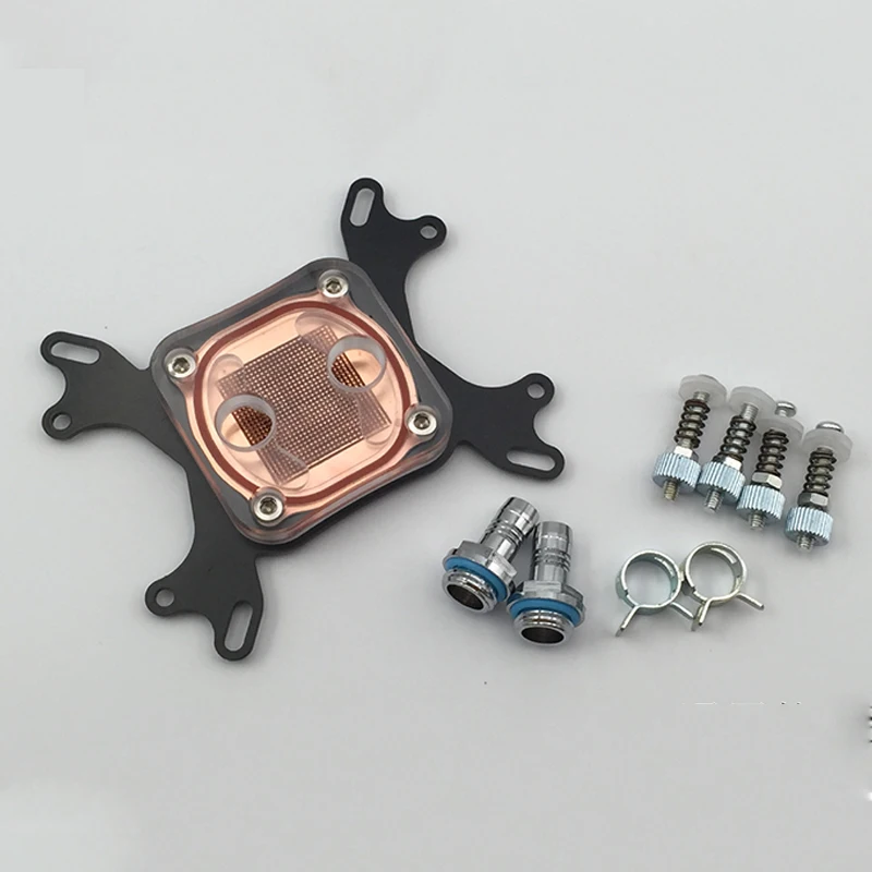 Asuflower блок водяного охлаждения для Intel LGA 1155 2011 Amd Am4 медный кулер для процессора радиатор для компьютера Универсальный Intel