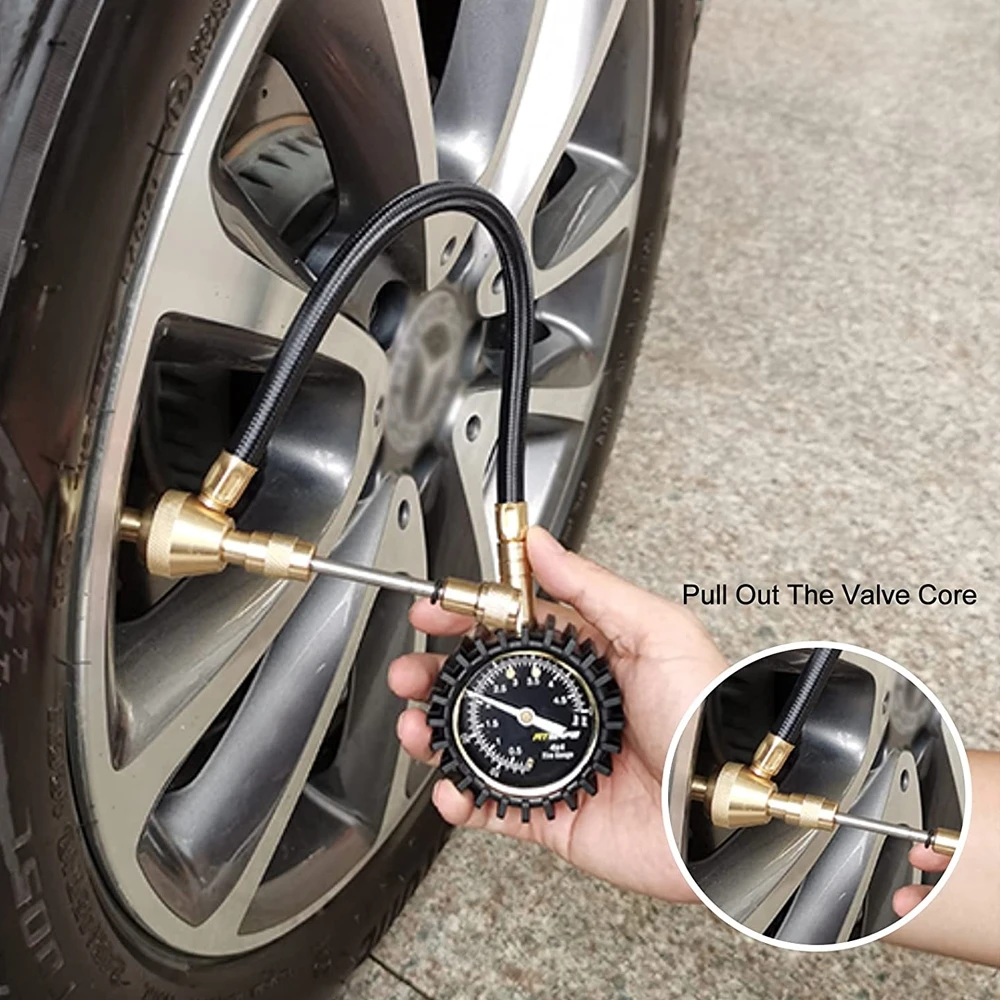 Heavy Duty Rapid Tire Deflator Gauges Air Down Offroad Tyres Glows in