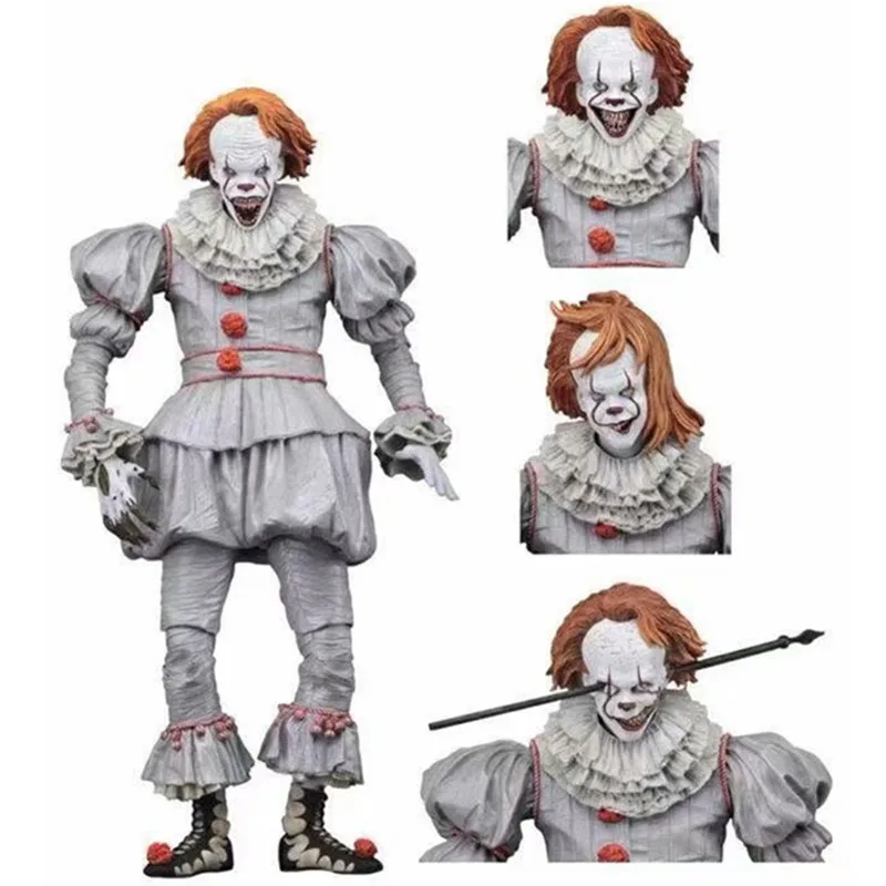 

Hot Stephen King's It Pennywise Action Figures Toy Movie Pennywise neca moveable Action Figures Collection Model Dolls Kids Gift