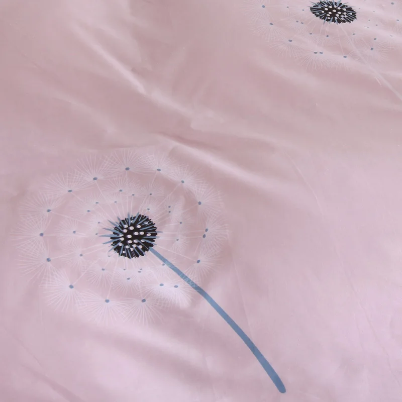 1 шт. пододеяльник розовый Чистый хлопок Одуванчик постельное белье один двойной