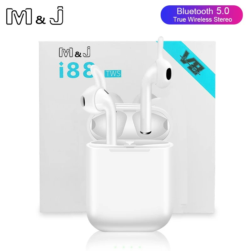 R$56.65 20% de desconto|Original i88 tws bluetooth 5.0 fone de ouvido mini estéreo sem fio toque fones pk i10 i30 i60 i80 i100 transporte da gota-in Fones de ouvido from Eletrônicos on AliExpress 