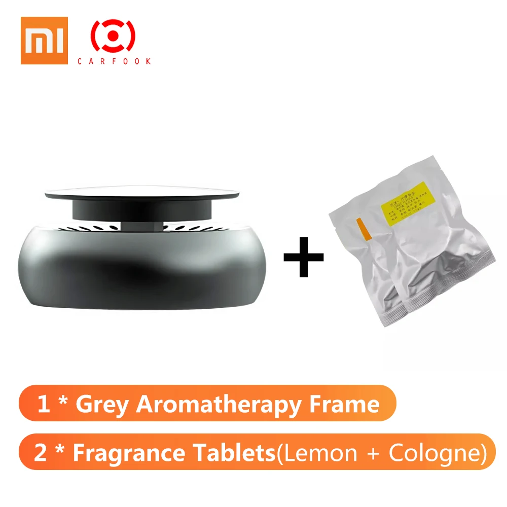 Gray Kit Xiaomi Carfook автомобильный освежитель воздуха рециркуляция офисный автомобиль домашняя ароматерапия с парфюмом товары для интерьера орнамент Сплав воздушный диффузор - Цвет: Gray Kit