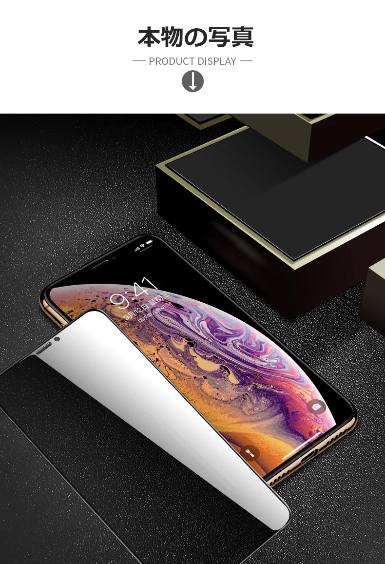 9H полное надежное закаленное стекло для iPhone X XS MAX XR 6 6S 7 8 Plus антишпионское бликовое ползучее защитное стекло высокой четкости