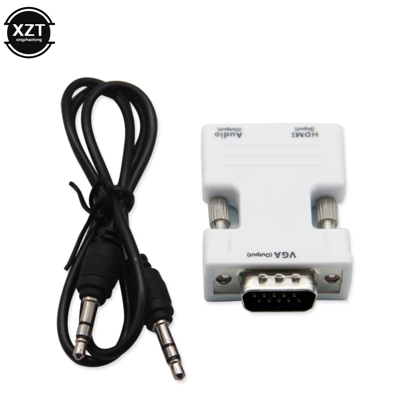 HDMI к VGA конвертер адаптер с аудио кабель для женщин и мужчин 1080P выход сигнала для HDTV монитор проектор PC конвертер