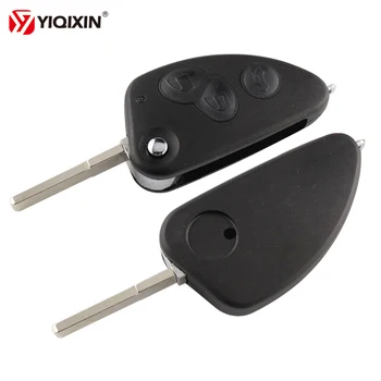 

YIQIXIN 3 Button Flip Folding Remote Car Key Shell Uncut Blade For Alfa Romeo 147 156 166 GT Replacement