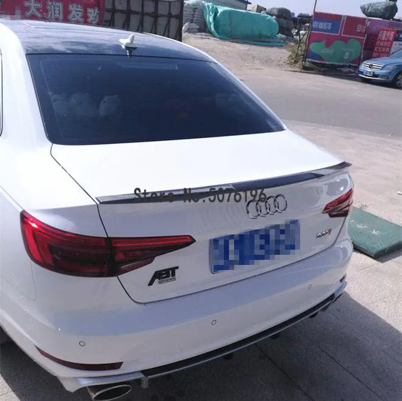 Для Audi A4 A4a A4Q высококачественный задний спойлер B8 M4-Style купе из углеродного волокна задний спойлер задний Багажник крыло автомобиля Стайлинг 09-12