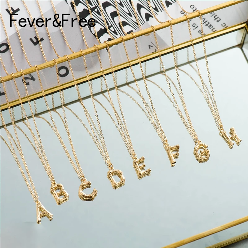 Женское колье с надписью Fever &amp Free простое ожерелье буквенным принтом в виде букв
