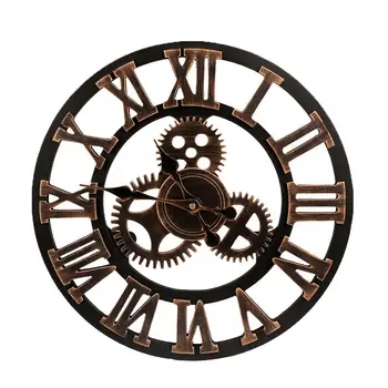 

Wall Clock Decor Home Decoration European Hollowed-Out Wall Bell Decorative Hanging Silent