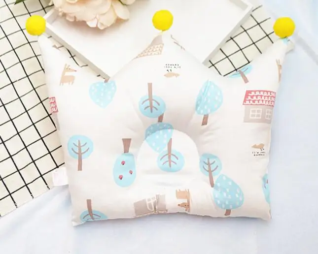 YCZ050ZD Newborn head shaping pillow baby Cushion breastfeeding pillow sleeping cotton cute soft pillows with Plush ball YCZ050 - Цвет: YCZ050ZD