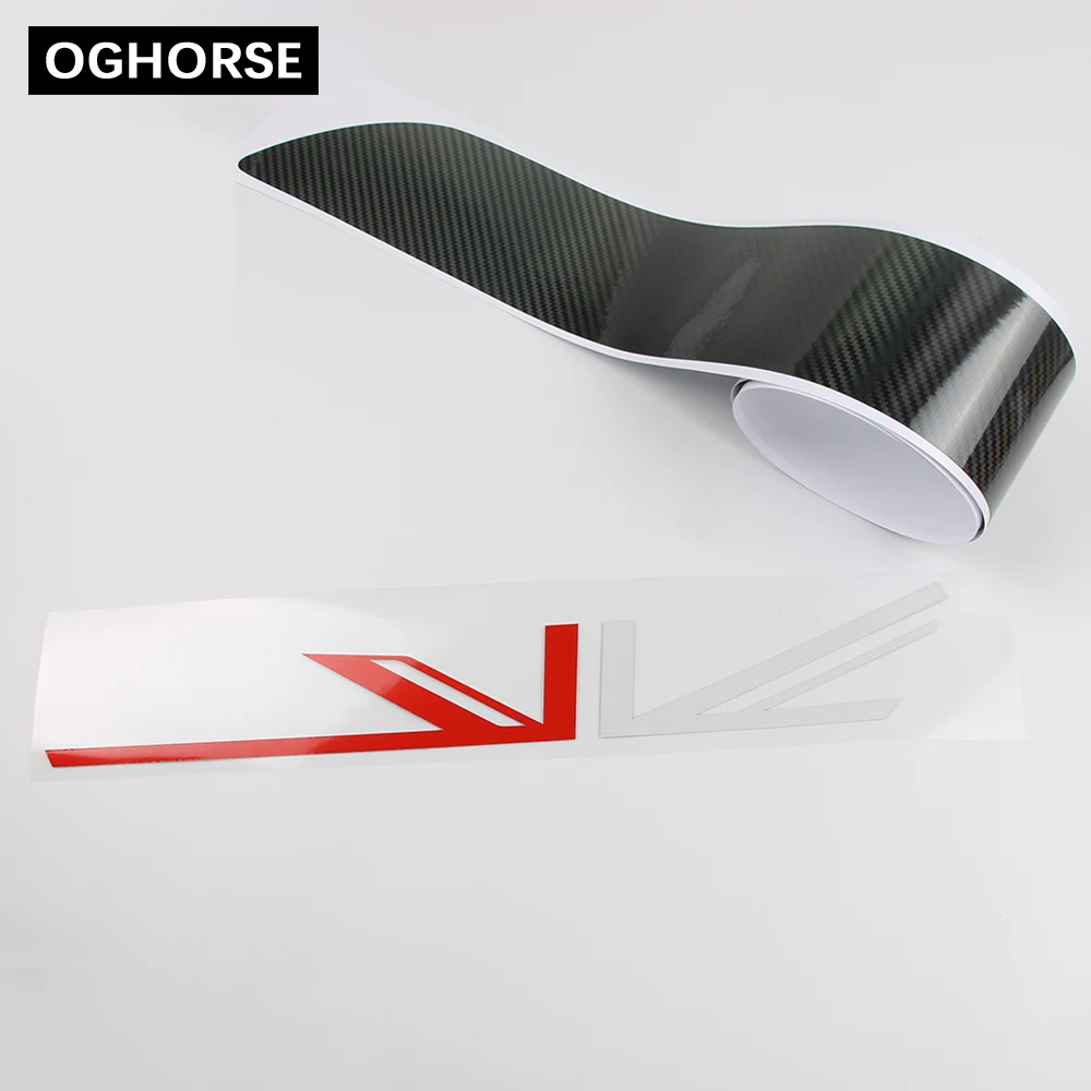 Car Rear Bumper Trunk Load Edge Protector Guard Trim Carbon Fiber Vinyl Sticker For Mini Cooper S R56 JCW Cabrio R57 Accessories