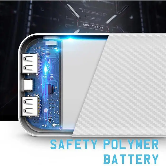 Ультра-тонкий Банк питания телефон 6000mAh 2 DC5V2A USB DC5V2A порты портативное микро зарядное устройство для дома, Повседневная