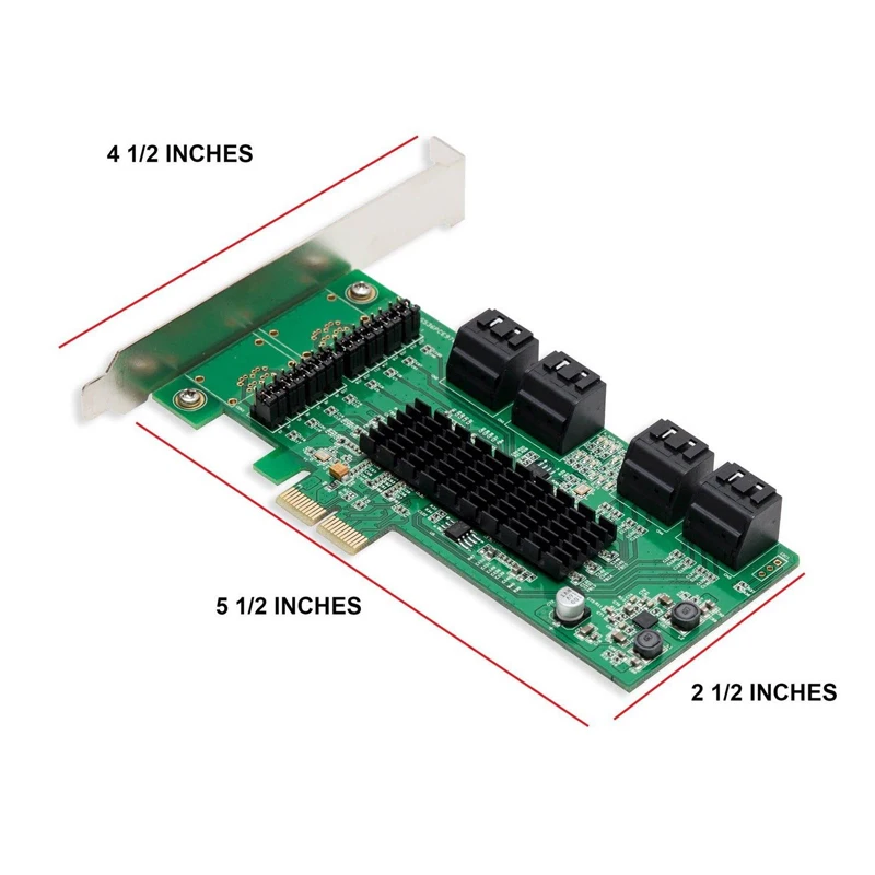 QINDIAN добавить на карту PCI-E/PCIE SATA 3 PCI Express SATA контроллер/карта PCIE к SATA расширитель 8 портов SSD SATA3 адаптер
