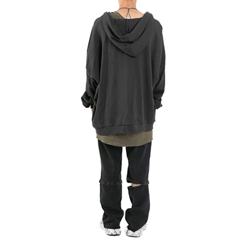 TWOTWINSTYLE Irregular Kink Sweater For Women V