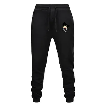 

Casual Funny Print Dragon Ball Goku Mens Pants Cotton Autumn Winter Gray Men Joggers Sweatpants Plus Size Black Trouser pantalon