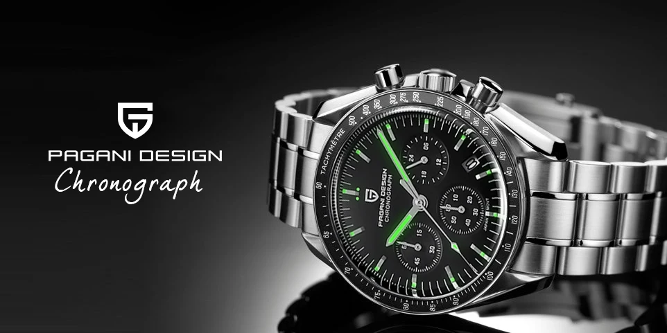 New PAGANI DESIGN Men's Luxury Quartz Watch
