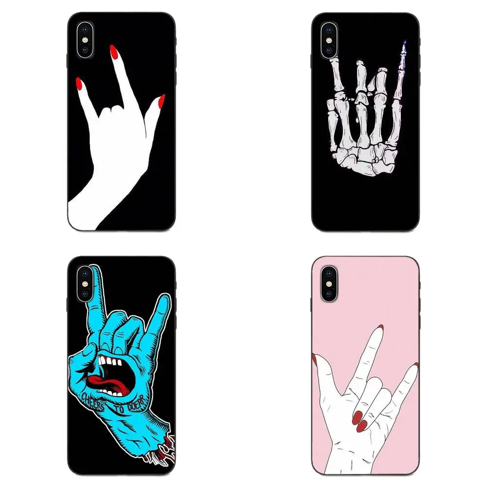 Мягкий чехол из ТПУ для huawei Y3 Y5 II Y6 Y7 Y9 nova 2 Plus 2S 3i 4 4e Lite Prime 2017 2018 2019 Rock Ручной знак