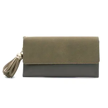 

Women Simple Short PU Wallet Tassel Coin Purse Card Holders Handbag Carteira Short Mini Leather Bags Female Dames Portemonnee