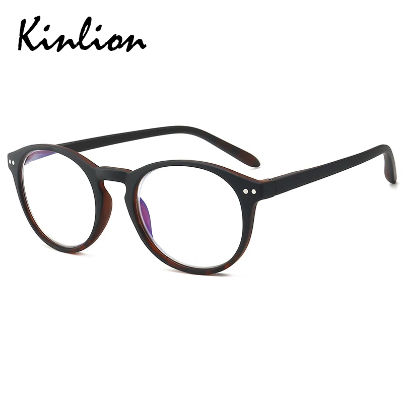 Kinlion, круглые очки для чтения, женские, мужские, весна, ноги, синий светильник, очки, оправа, Ретро стиль, Ретро стиль, анти-синие очки для чтения, Gafas