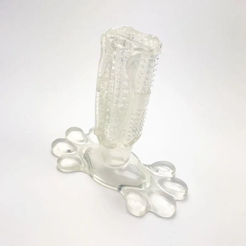 White Новая игрушка для собак, безопасная Нетоксичная зубная щетка для укуса, товары для больших и средних собак, игрушки для чистки полости рта, товары для собак - Цвет: White