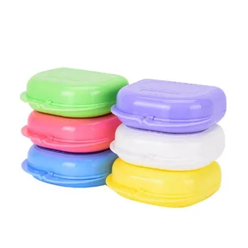 

20 Pieces Denture Storage Box Dental Orthodontic Retainer With Hole Plastic Artificial Tooth Organizer Case