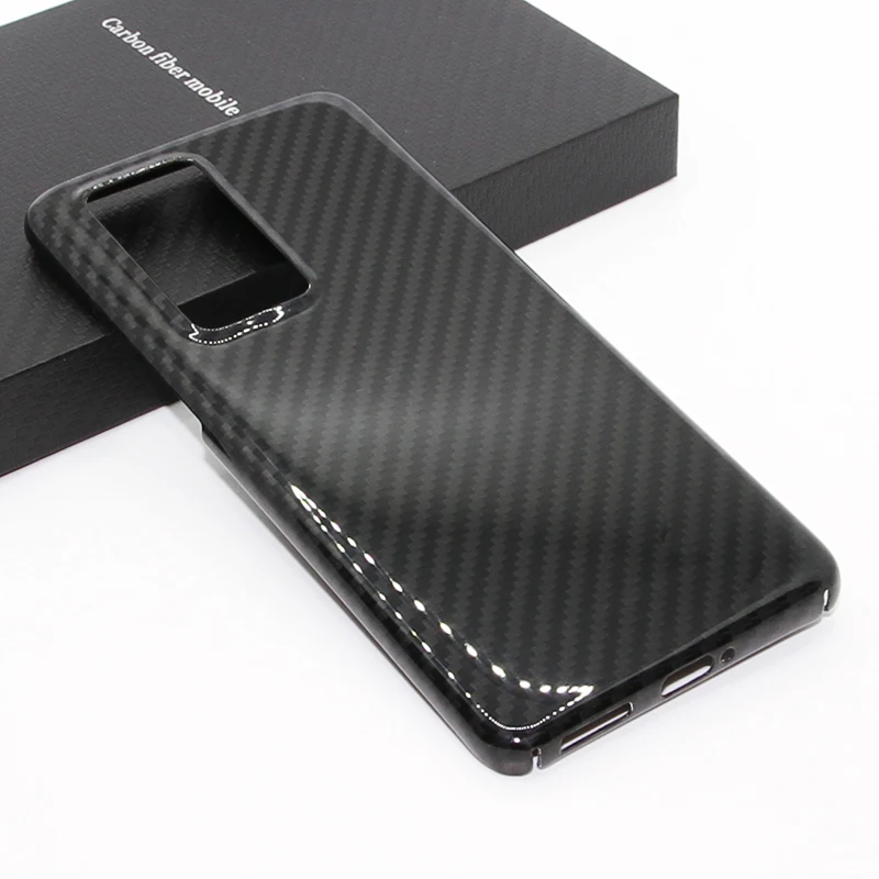 

CF skin Carbon fiber phone case for Huawei P40pro Huawei P40 Thin and light attributes Aramid fiber material case