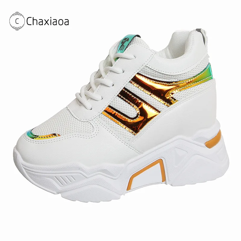 Wedges Shoes Sneakers Platform Women Walking Breathable Mesh Mujer Thick Sole Stylish
